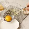 Stainless Steel Egg Separator Long Handle Yolk White Divider Food Grade for Baking Cooking Kitchen Tool Easy Clean Hanging Hook