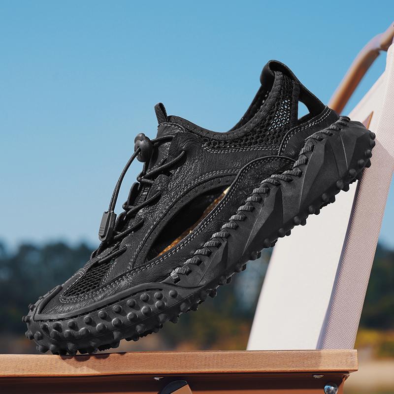 Fashion Trendy Big Size Mesh Men's Shoes 38-48 Summer Breathable Knit Sneakers Casual Shoes Cushioned Gym Training Shoes for Wide Feet