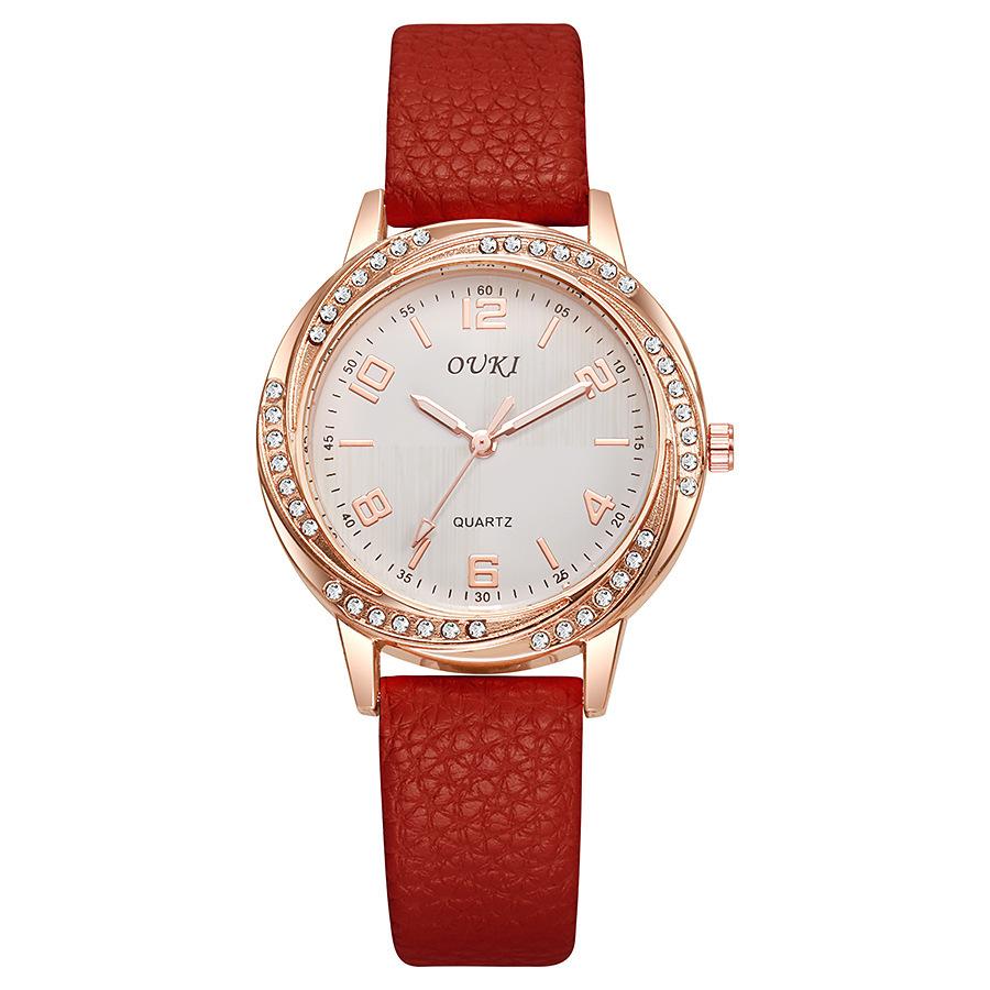 Fashion Ladies Quartz Watch Student Casual Decoration Watch Rhinestone Case Women S Watch Women S Watch