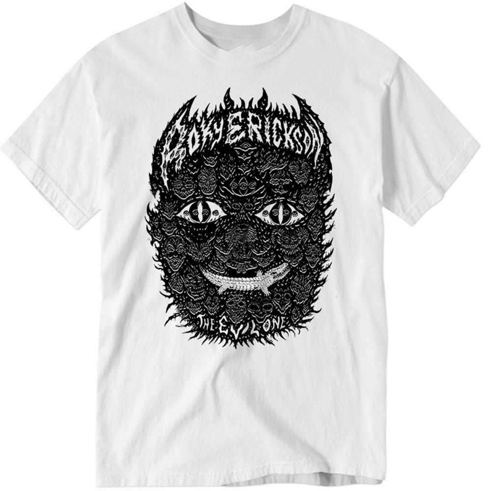 The Evil One Roky Erickson Shirt Short Sleeve White For Fans S-234XL Unisex T-Shirt L