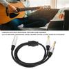 1.6ft 6.35mm 1 To 2 Y Splitter Cable Plug and Play Speaker Y Extension Cable  Microphone Use