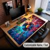 Music General Theme Custom Mouse Pad Personalized With Name Text Customized Desk Mat For Office Home Decor