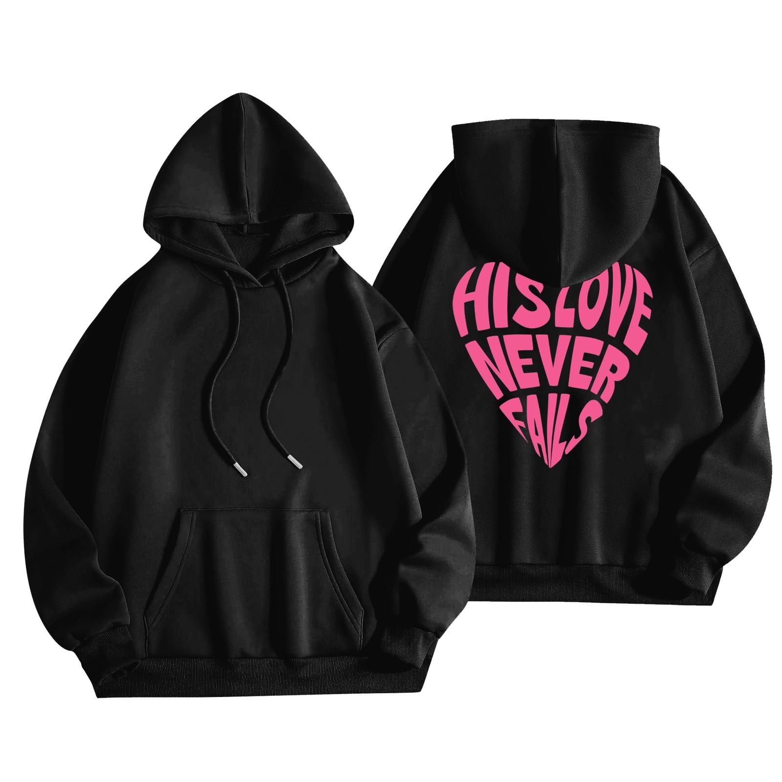 

Женская модная повседневная универсальная повседневная толстовка с капюшоном, повседневная толстовка с длинными рукавами и нашивками сверху S чёрный