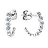 Gica Gema The New C-shaped Moissanite Earrings For Women Personality Earrings From Japan And South Korea