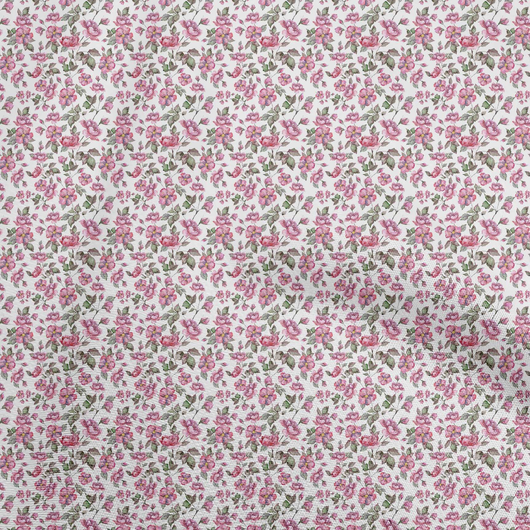 

oneOone Cotton Flex Light Pink Fabric Florals Sewing Fabric By The Yard Printed Diy Clothing Sewing Supplies 40 Inch 42 Inch Wide - Viscose Chiffon білий