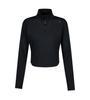 UFC SPORT Ufc Groove Slim Crop Fit Half-Zip Black U4Lsv3210Bk