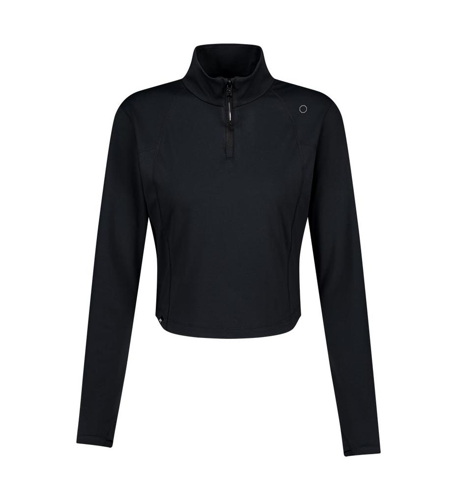 UFC SPORT Ufc Groove Slim Crop Fit Half-Zip Black U4Lsv3210Bk