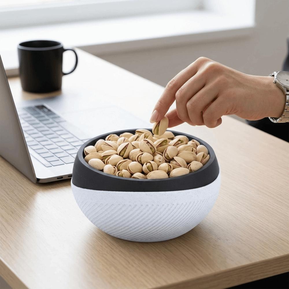 Smooth Nut Serving Bowl With Cover Fruit Bowl Easy To  Clean Storage  Container  Snack Storage