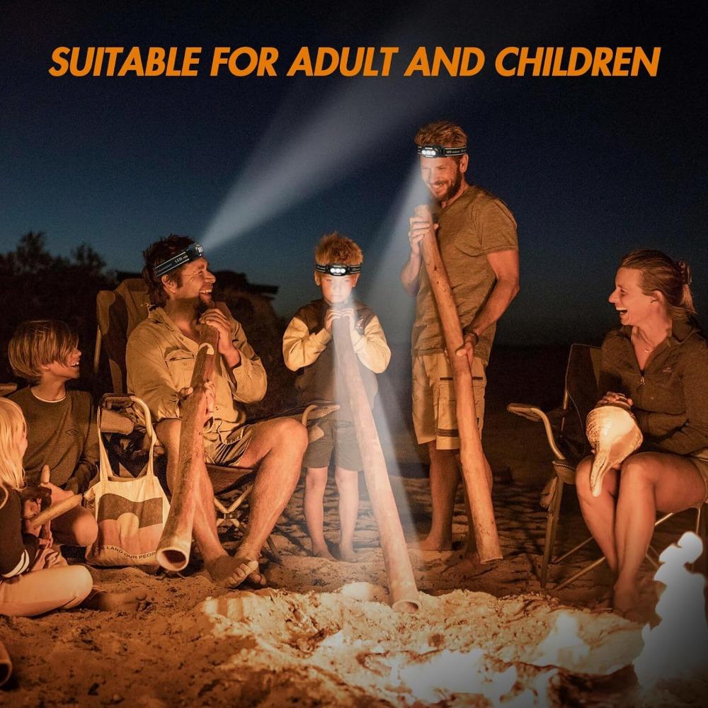 Bright Ultra Usb Rechargeable Headlamp Led Head Flashlight With White Red Blue Head Lamp IPX4 Waterproof Headlight Head Light