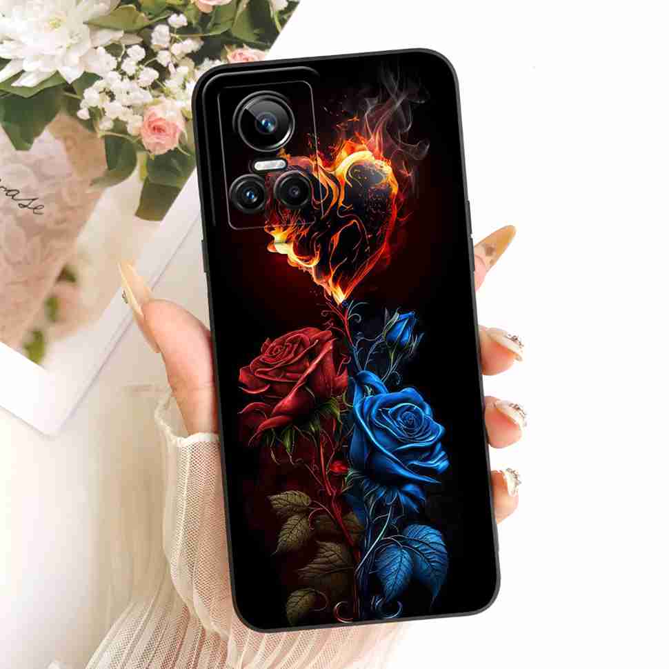 6.7" For Realme GT Neo3 5G 2022 Case Luxury Dragon Butterfly Soft Silicone Cover For Realme GT Neo 3 RMX3560 Protective Shell