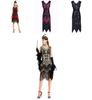 Elegant Gatsby Flapper Beaded Vintage Fringe Sequin Sleeveless Women Party Dresses For Timeless Style