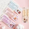 Cartoon Print Cardibara Fine Tooth Baby Hair Comb - Portable, Pointed Tail, Small for Women's Hairdressing