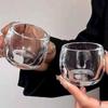 6pcs Exquisite 80ml Tea Cup Transparent Glass Water Cup Heat-resistant Drinking Wine Glass Tea Utensils