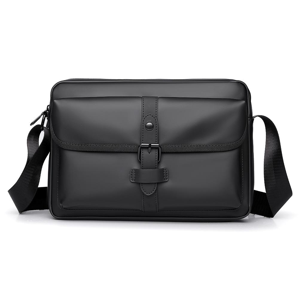 Simple Commuting Single-shoulder Bag, Large-capacity Leather-like Casual Small Square Bag, Streetwear Trendy Men's Crossbody Bag