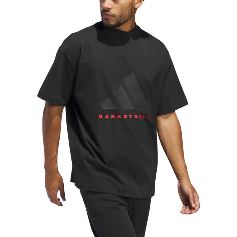 Adidas FW24 The 2025 Collection Chapter 01 Fashion Comfortable Soft Short Sleeve T-Shirt Unisex Tops Black Red IW5644