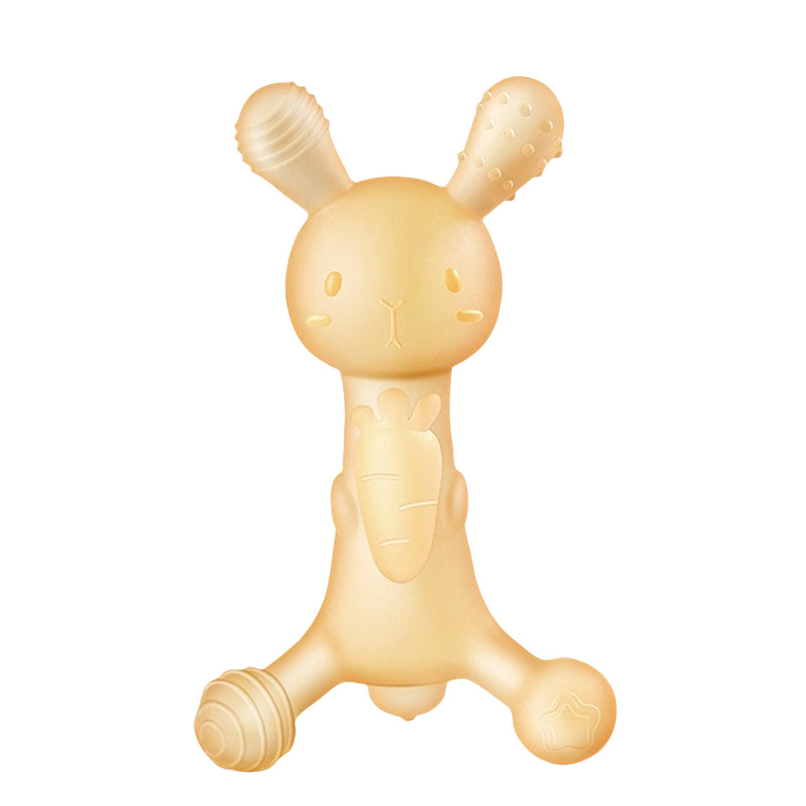

Baby Teething Toys For Babies 0-6 6-12 Months, Silicone Giraffe Teethers Toys, Soft-Textured Chew Toys One Size