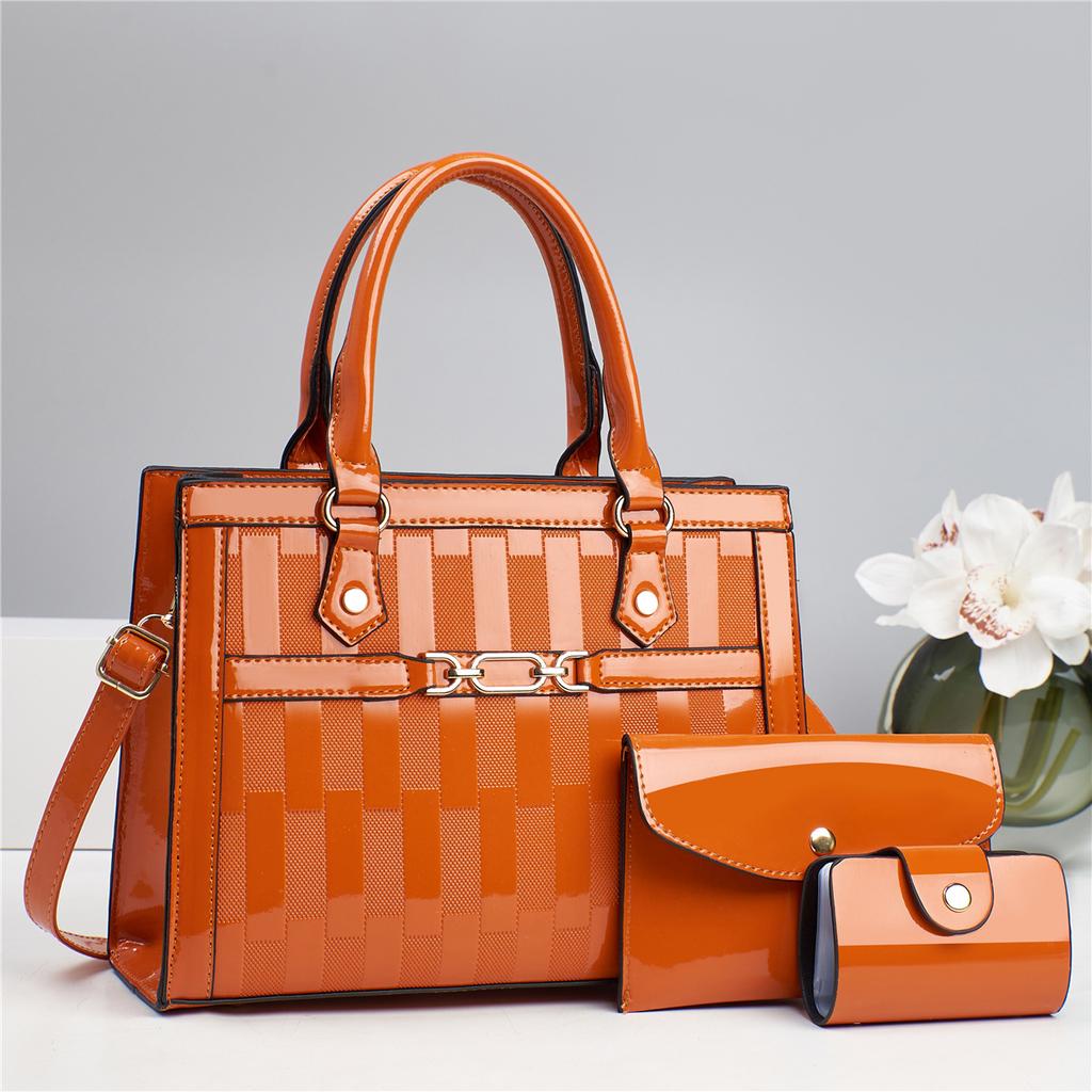 3pcs/set Bags For Women Crossbody Shoulder Bags Large Capacity Female Top-handle Bags Tote Clutch Handbag Purse with Chic Wallet