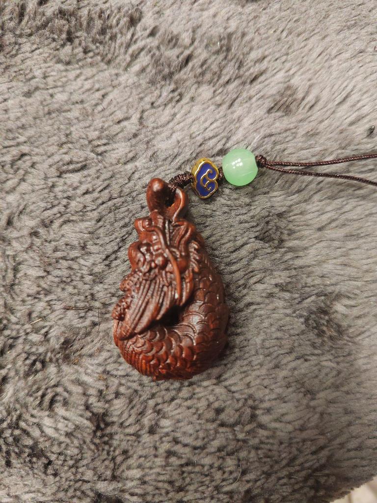 Green Sandalwood Zodiac Animal Guardians Phone Strap & Backpack Pendant