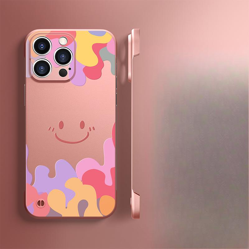 

Граффити смайлик подходит для iPhone16 чехол для iPhone 15promax ультратонкий безрамный 14 простой 13 кронштейн Redmi K40/K40 Pro