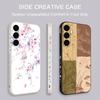 Custodia con Motivo Floreale Pittura ad Olio per Samsung S26 S25 Ultra S24 S23 S22 Plus S21 FE A15 A16 A17 A35 A36 A54 A55 A56 5G Cover Morbida in Silicone
