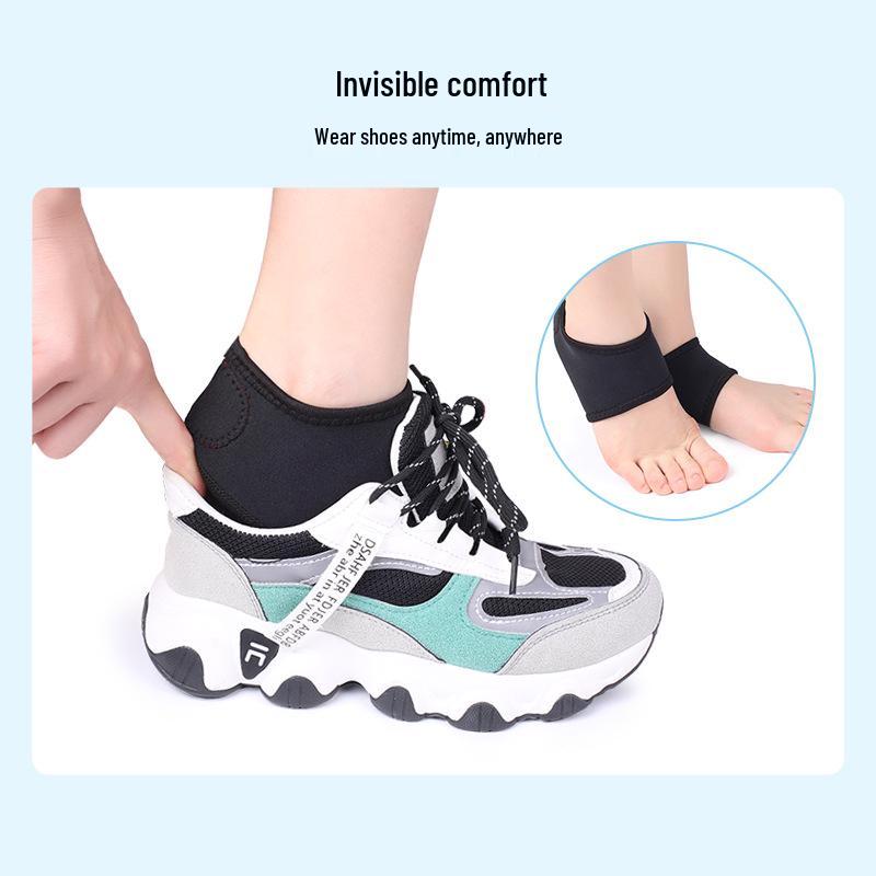 Black and Red Heel Protector Socks for Men and Women - Sock-type Shoe Cover and Foot Protection