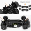 RCMAZO 2pcs Carbon Fiber Front & Rear Shock Absorber Tower Bracket Mount Damper Stay for 110 Tamiya TT02 TT02R RC Car Upgrade Accessories