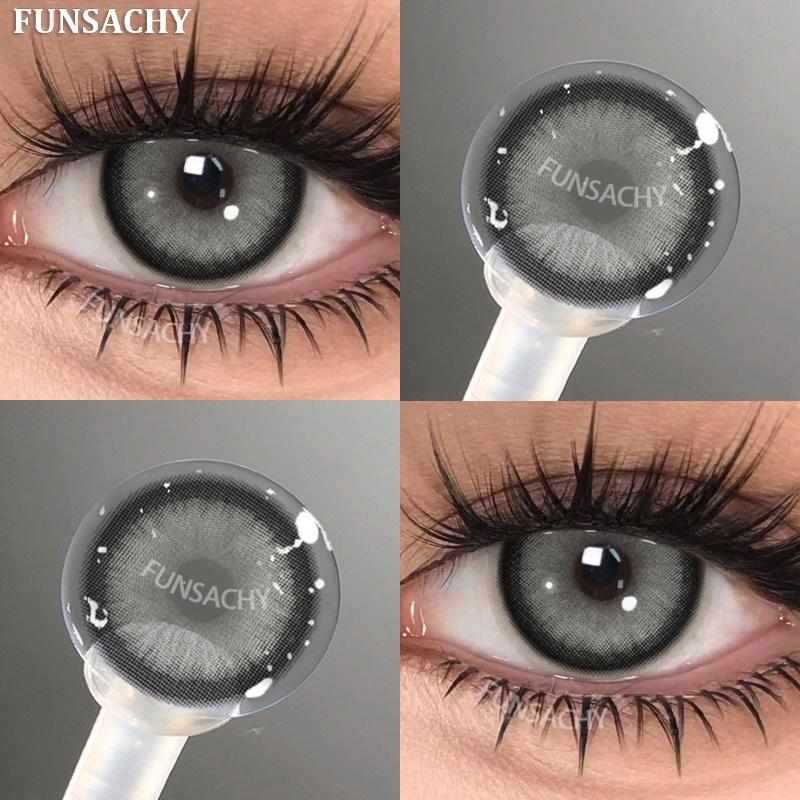 FUNSACHY 1 para Modny Makijaż Piękno Soczewki Kontaktowe Miękkie Roczne Niebieskie Zielone Kontakty Kolorowe Soczewki Kolorowe Miękkie Soczewki Źrenice