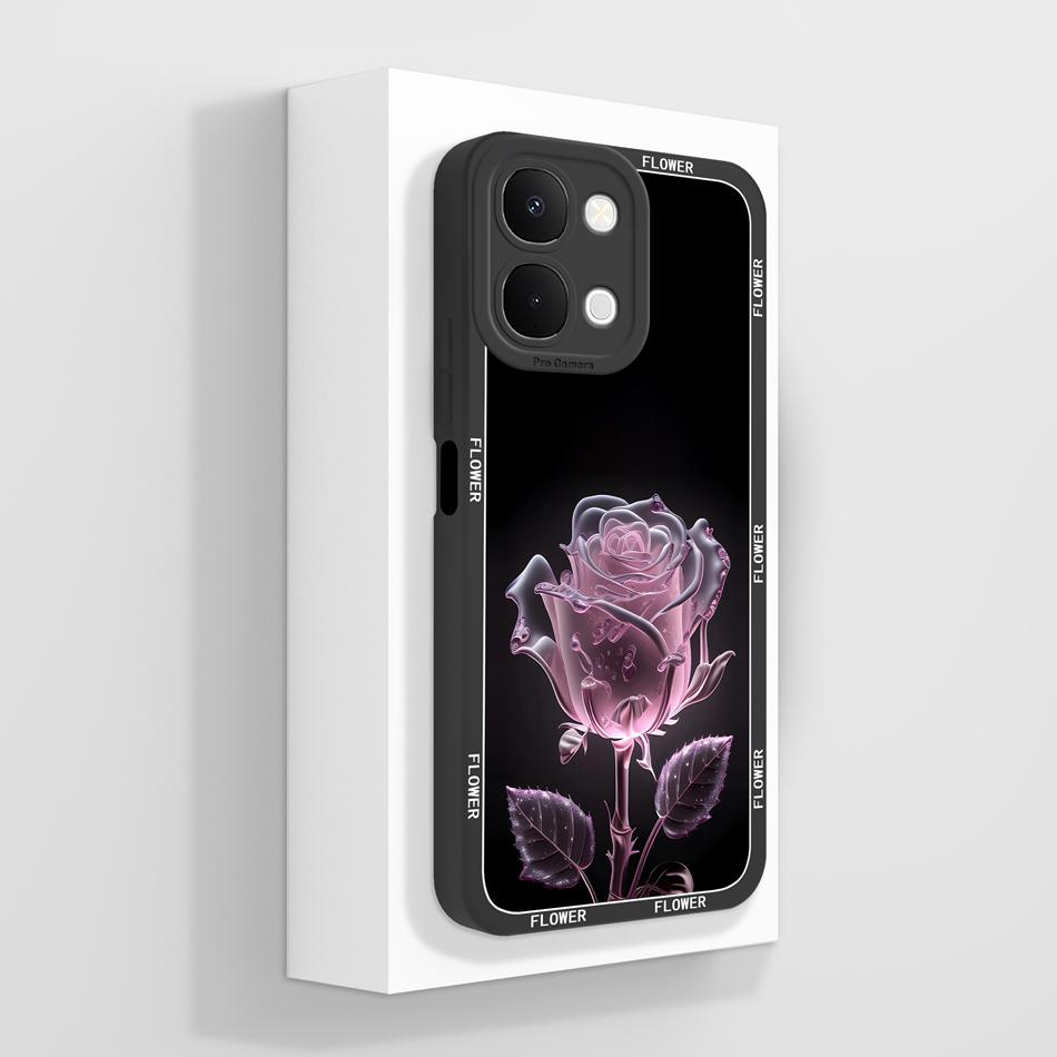 

For Vivo Y31D Y500i Case Luxury Butterfly Soft Liquid Silicone High Quality Phone Funda For Vivo Y 31d Y 500i Lightweight Bumper vivo Y500i (5G)