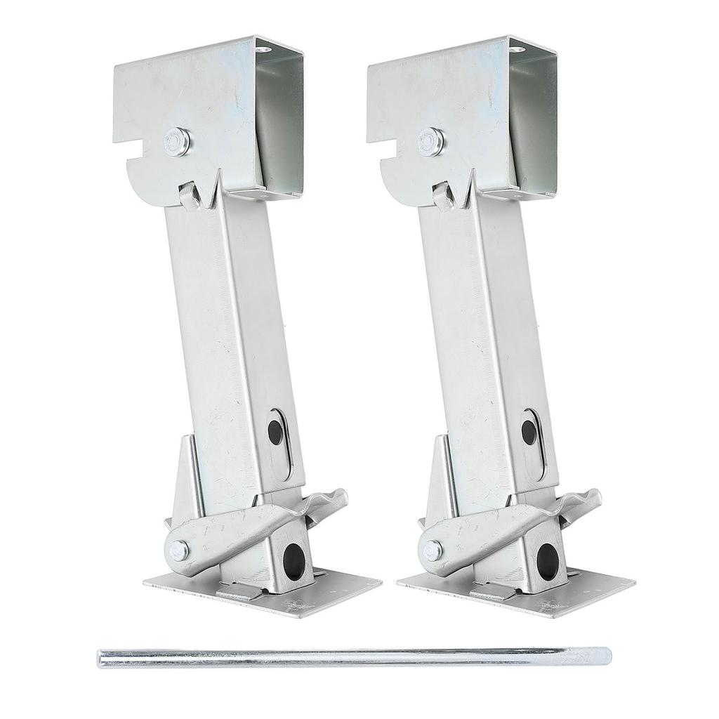 2PCS Stabilizer Jack 650lbs Support 1000lbs Lifting Capacity Galvanized Telescoping Adjustable Swing Down Stabilizer