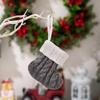 Set of 10 Knitted Christmas Socks Large Capacity Stocking Handmade Present Bag Hanging Ornament for Family Celebration