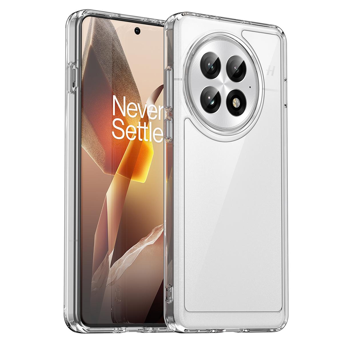 

Для чохла OnePlus 13 Захисний прозорий чохол для телефону з ТПУ+акрилу Transparent