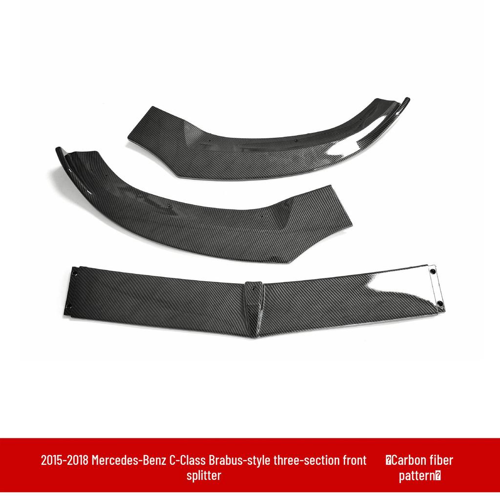 Deflector de Labio Delantero y Spoiler Trasero para Mercedes-Benz Clase C W205 C260 C200 2015-2018