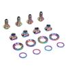 16PCS Road Bike C Brake Clamp Screw Kit Ti Alloy Lightweight C Brake Clamp Screw Bolt Set for R8000