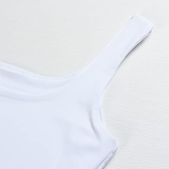 Dámský crop top bez rukávů na špagetová ramínka se čtvercovým výstřihem, slim fit