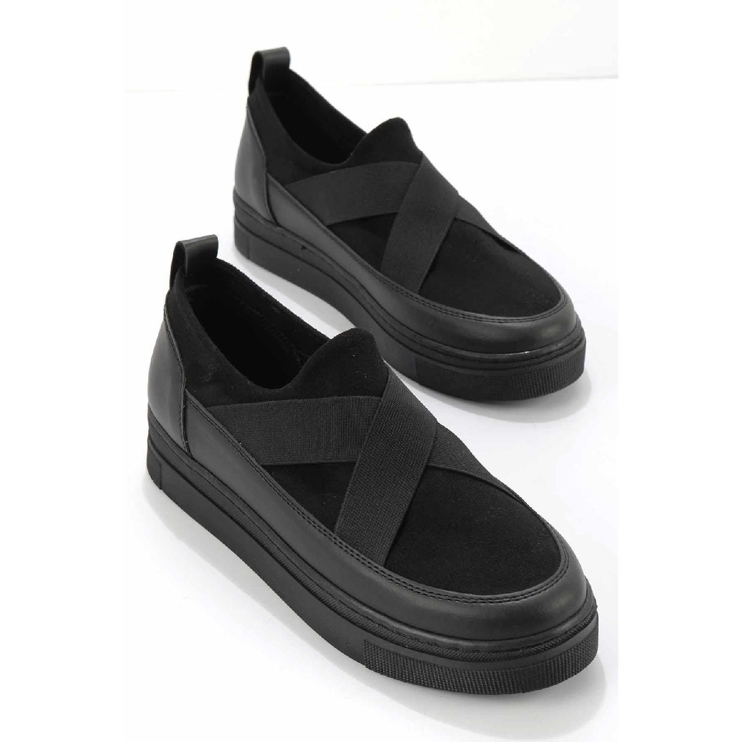 

Black Suede Women s Casual Shoes K01671301302 37