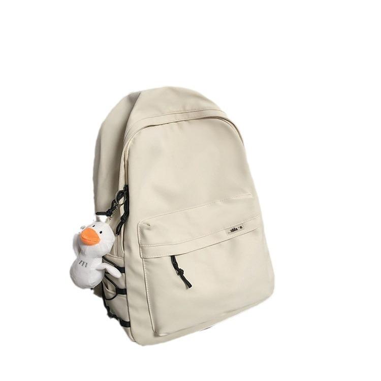 Schoolbag Backpack Simple Large Capacity Travel Backpack Female Leisure Japanese Junior High School High School Student School Bag