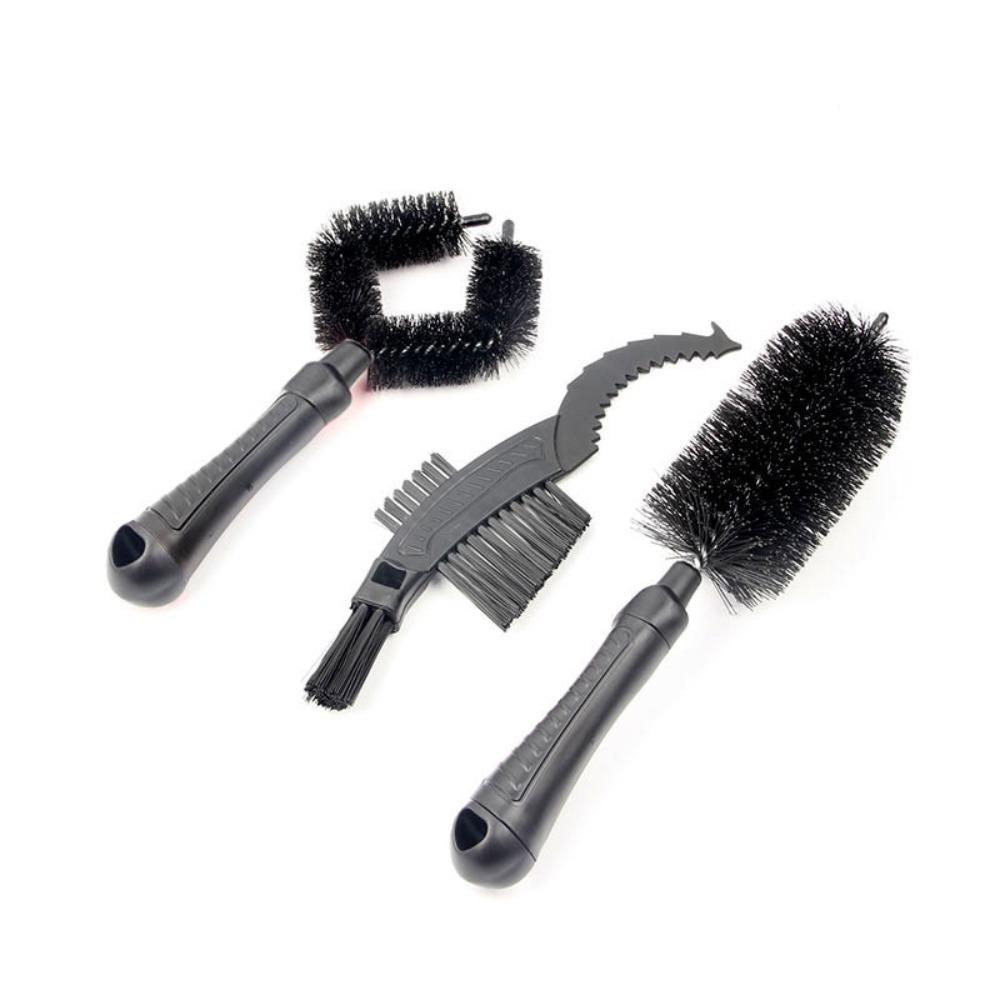 3Pcs Quick Washing Bike Chain Brush Multi-functional Chain Scrubber Mountain Bike