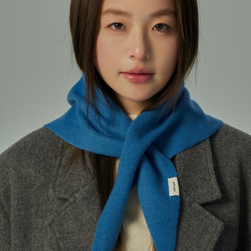 New Korea Styles 100% Wool Knitted Triangular Scarf Women Winter Warm Decorate Headscarf Shawl Neckerchief Hijab Pashmina