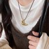 Minority Design Croissant Pendant Necklace Bread Long Sweater Chain Rope Chain Necklace  Female