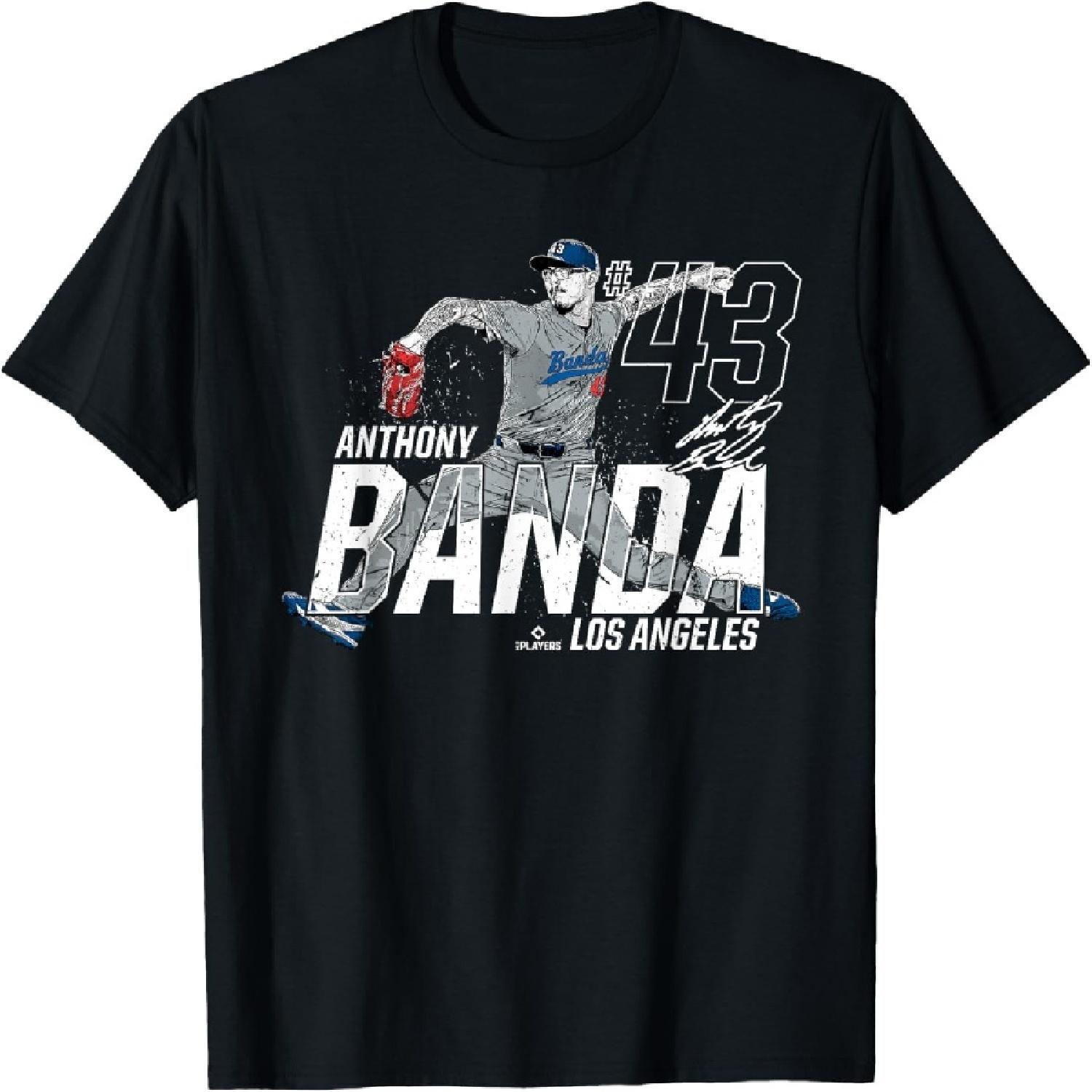 Dynamic Pose Anthony Banda Los Angeles Baseball MLBPA T-Shirt XXXXXL разноцветный
