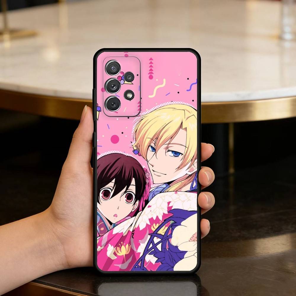 Ouran High School Host Club Phone Case For Samsung Galaxy A73,A72,A71,A70,A53,A52,A51,Soft Silicone Black Cover