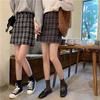 Seasonal Plaid Midi Skirt: Versatile High Waist Korean Style Retro Pencil Skirt for Women and Trendy Students