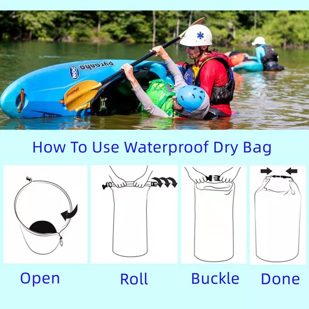 Oem Ipx6 Dry Bags Waterproof Bucket Shoulder Bag For Swimming Camping Drifting Roll Top Sack Keeps Gear Dry Waterproof Bag