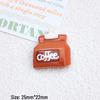 Cartoon Coffee Series DIY Resin Accessories Kit: Phone Case, Hair Clip, Jewelry Craft Supplies