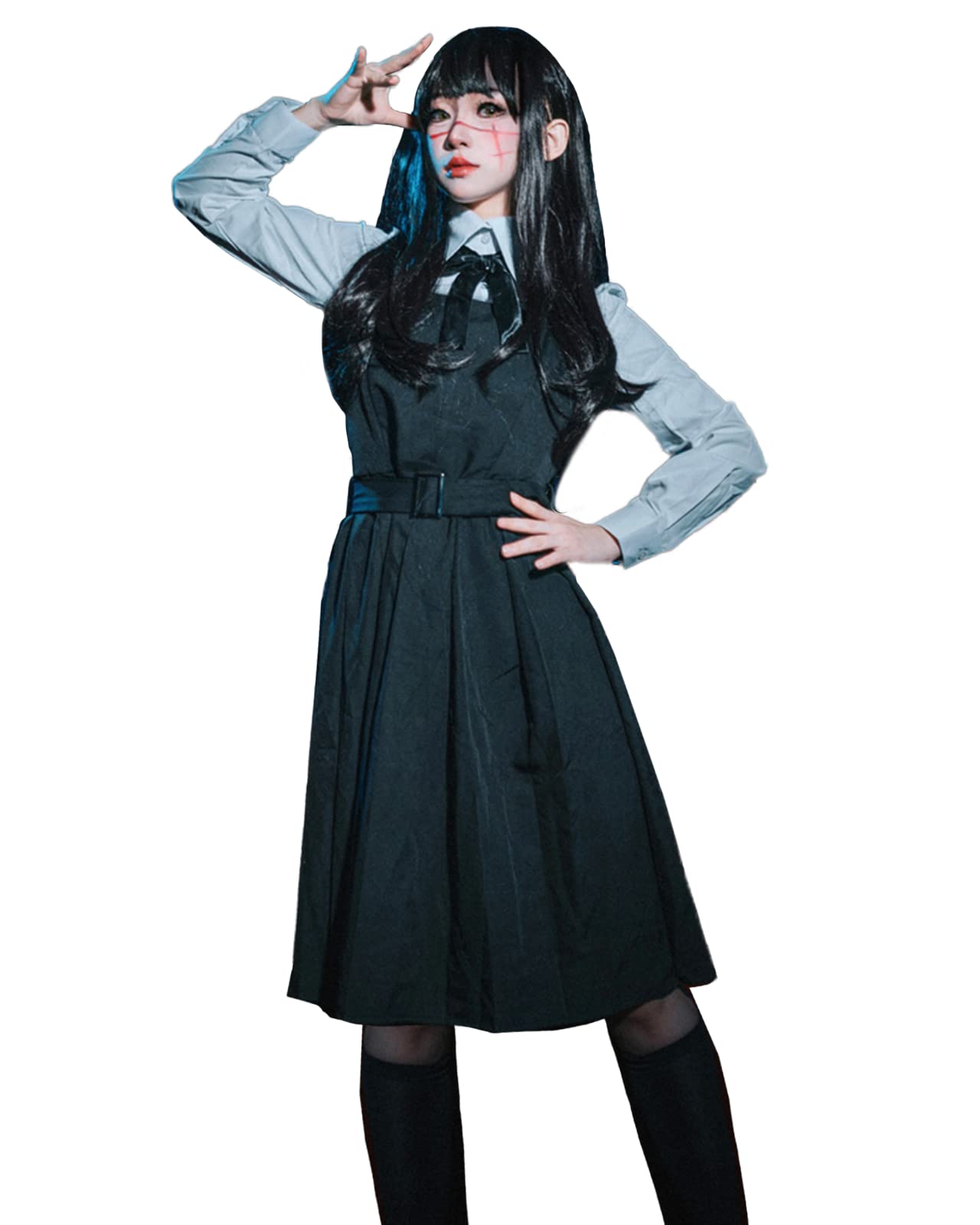 

Человек-бензопила Митака Аса Косплей Униформа Платье с париком [Milky Time] (M)