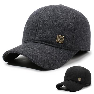 Men's Baseball Cap Ear Protection Cap Outdoor Warm Hat Autumn Winter Hat