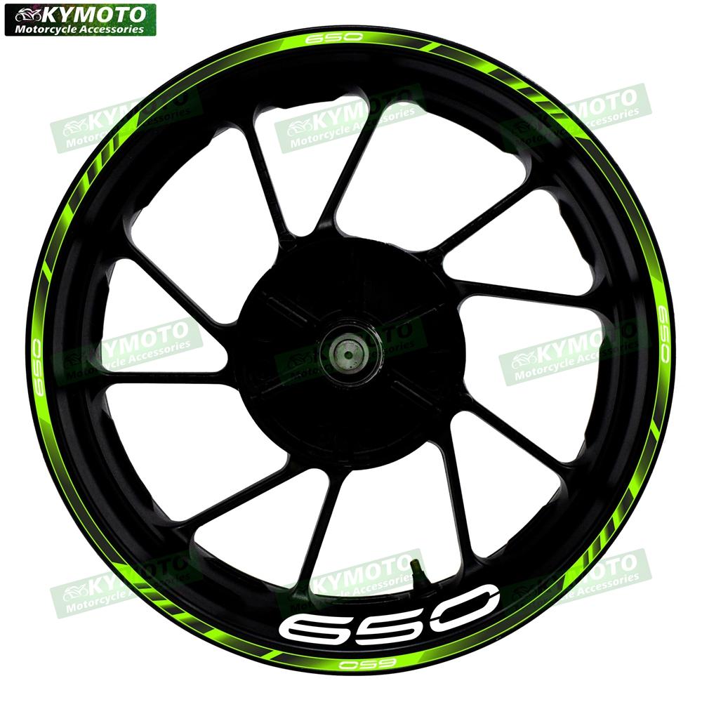 For Z650 Z 650 motorcycle accessories 17 inch front and rear wheel decals fairing hub reflective rim stripe sticker decoration