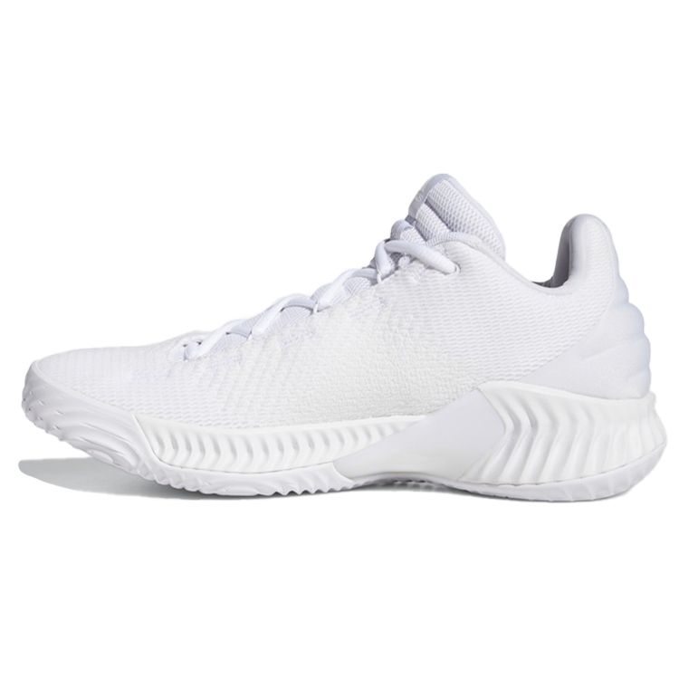 Adidas Pro Bounce 2018 Low Sports Comfort Shock Absorption Non-Slip Low-Top Basketball Shoes Men Sneakers White FW0903