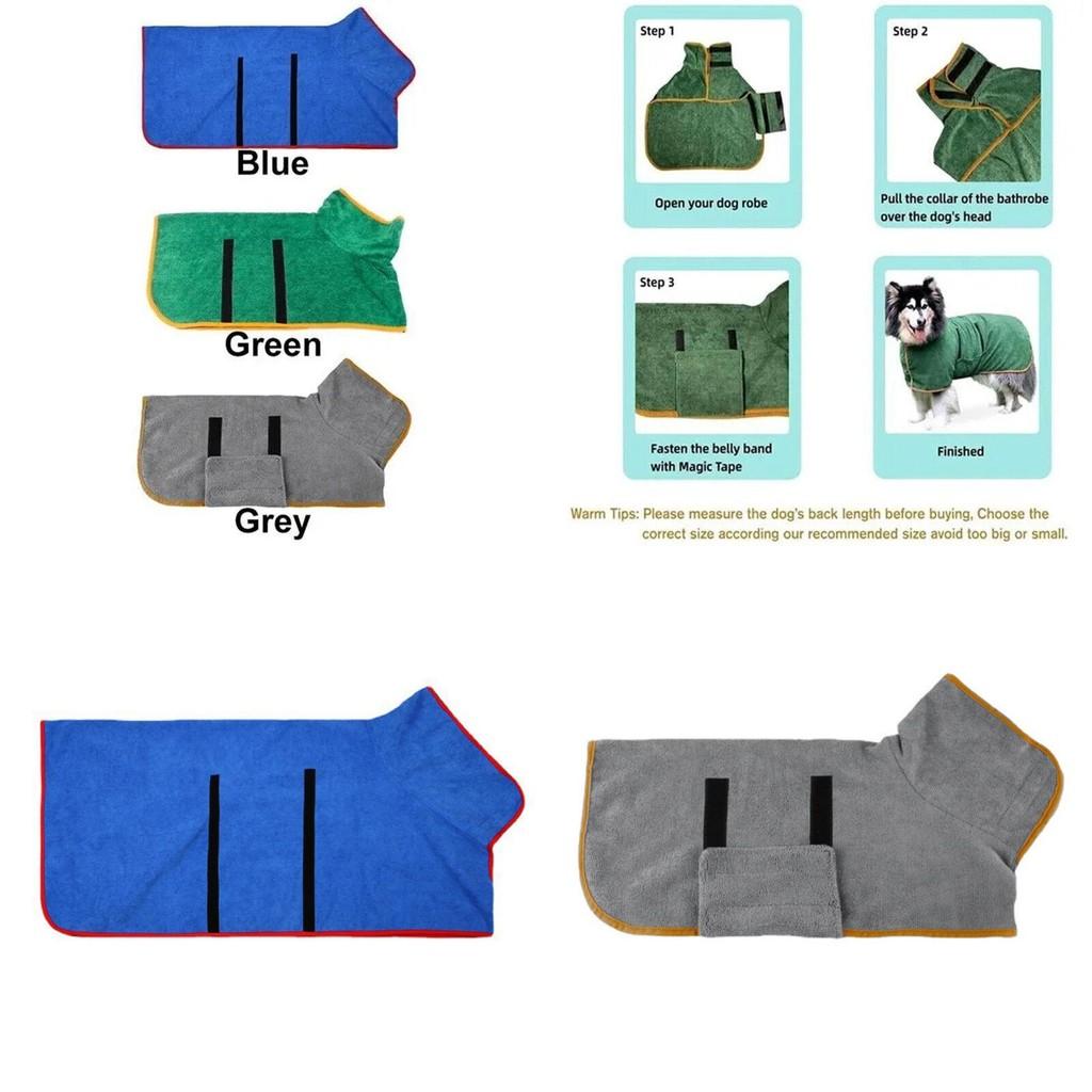 Weicher Faserhundebademantel Ideal für kleine und große Hunde Großhandel Haustierhandtuch