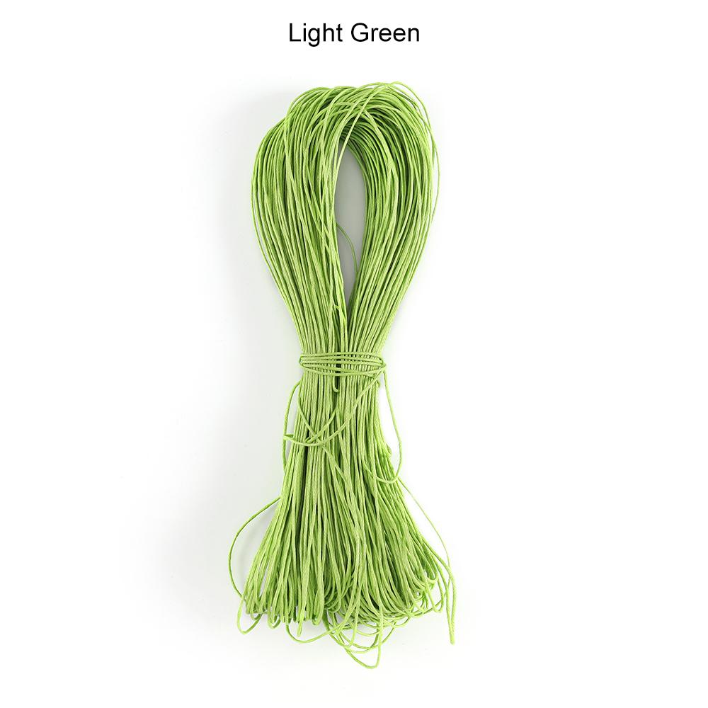 65m/Lot Waxed Cotton String Beading Cord Rope 1mm For Bracelet And Necklace Jewelry Making Weaving Supplies Accessories